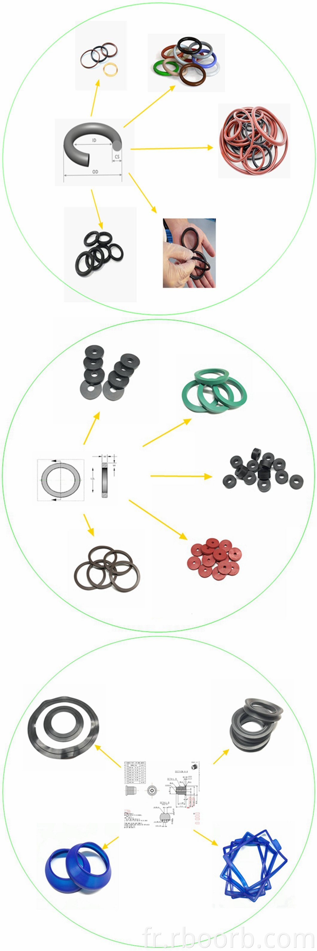 lndustry Machine Sealing Parts Rubber O Ring PTFE Coating O-Ring